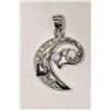 Image 1 : Sterling Silver Cubic Zirconia Pendant