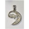Image 2 : Sterling Silver Cubic Zirconia Pendant