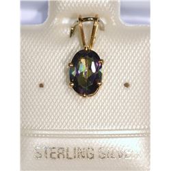Sterling Silver Mystic Topaz Pendant