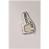 Image 2 : Sterling Silver Created Opal & Diamond Pendant