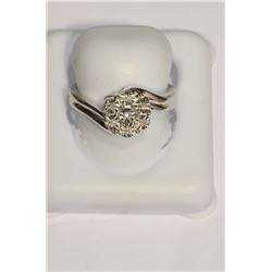 Sterling Silver 7 Diamonds Ring Retail