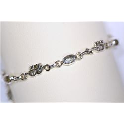 Sterling Silver Gemstone Bracelet