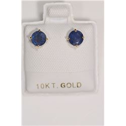 10K Gold Sapphire Earrings
