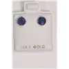 Image 1 : 10K Gold Sapphire Earrings