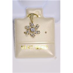 10K Gold Cubic Zirconia Pendant