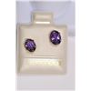 Image 1 : 10K Gold Amethyst Earrings