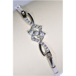 Sterling Silver Cubic Zirconia Bracelet