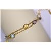 Image 1 : Sterling Silver Gold Plated Gemstone Bracelet