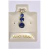 Image 1 : 10K White Gold Sapphire (0.95ct) Pendant