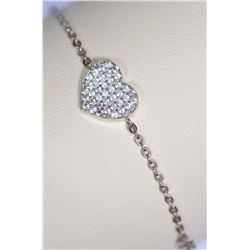 Sterling Silver Cubic Zirconia Bracelet