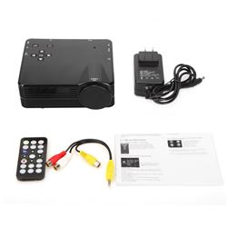 Mini 1080P HD LED Projector Home Cinema Theater PC VGA USB SD HDMI VS-320 Black