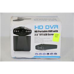 NEW HD PORTABLE DVR W/ 2.5" TFT LCD SCREEN