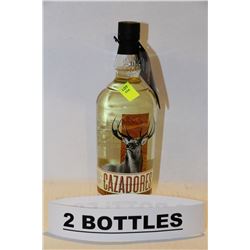 2 BOTTLES OF CAZADORES TEQUILA REPOSADO 40%