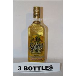 3 BOTTLES OF SAUZA TEQUILA 40%