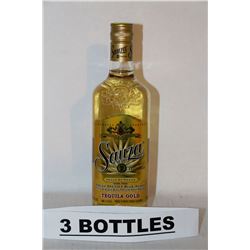 3 BOTTLES OF SAUZA TEQUILA 40%