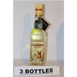 3 BOTTLES OF CAZADORES TEQUILA REPOSADO 40%