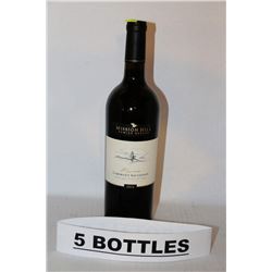5 BOTTLES OF MISSION HILL CABERNET SAUVIGNON