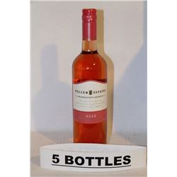 5 BOTTLES OF PELLER ESTATES ROSE WINE