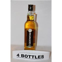 4 BOTTLES OF 2GINGERS IRISH WHISKEY