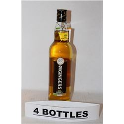 4 BOTTLES OF 2GINGERS IRISH WHISKEY