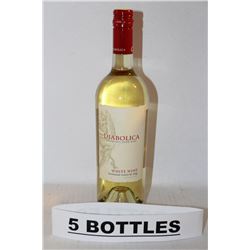 5 BOTTLES OF DIABOLICA WHITE WINE