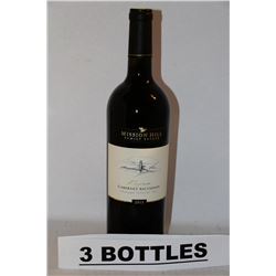 3 BOTTLES OF MISSION HILL CABERNET SAUVIGNON