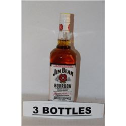 3 BOTTLES OF JIM BEAN BOURBON WHISKEY