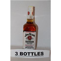 3 BOTTLES OF JIM BEAN BOURBON WHISKEY
