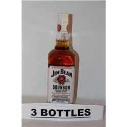 3 BOTTLES OF JIM BEAN BOURBON WHISKEY