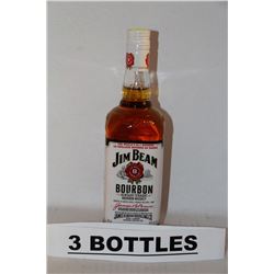 3 BOTTLES OF JIM BEAN BOURBON WHISKEY