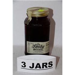 3 JARS OF OLE SMOKY BLACKBERRY MOONSHINE