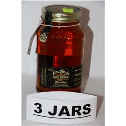 3 JARS OF OLE SMOKY CHARRED MOONSHINE