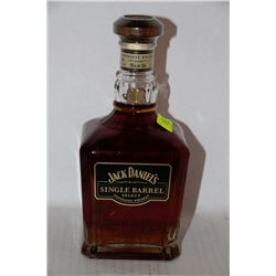 750ML BOTTLE OF JACK DANIELS SINGLE BARREL WHISKEY