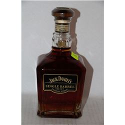 750ML BOTTLE OF JACK DANIELS SINGLE BARREL WHISKEY