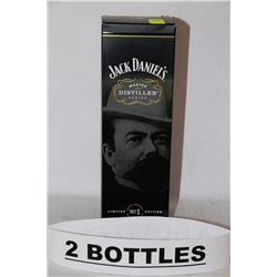 2 BOTTLES OF JACK DANIELS LIMITED NO.1 EDITION