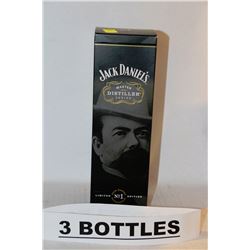 3 BOTTLES OF JACK DANIELS LIMITED NO.1 EDITION