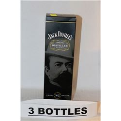 3 BOTTLES OF JACK DANIELS LIMITED NO.1 EDITION