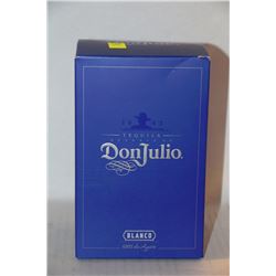 750ML BOTTLE OF DONJULIO TEQUILLA BLANCO