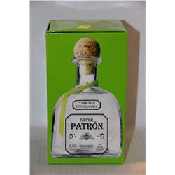 750ML BOTTLE OF PATRON TEQUILA SILVER