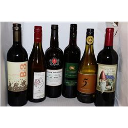 6 BOTTLES OF ASSORTED WINE
