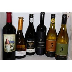 6 BOTTLES OF ASSORTED WINE