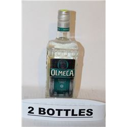 2 BOTTLES OF OLMECA TEQUILA BLANCO