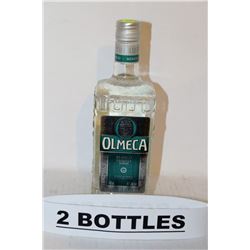 2 BOTTLES OF OLMECA TEQUILA BLANCO
