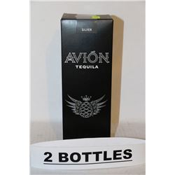 2 BOTTLES OF AVION TEQUILA SILVER
