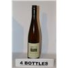 Image 1 : 4 BOTTLES OF QUAILS GATE DRY RIESLING WHITE WINE
