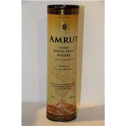 700ML BOTTLE OF AMRUT INDIAN SINGLE MALT WHISKEY