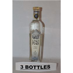3 BOTTLES OF UNO MAS TEQUILA BLANCO