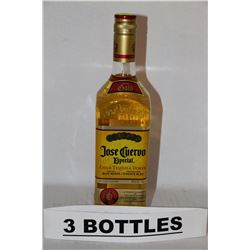 3 BOTTLES OF JOSE CUERVO ESPECIAL TEQUILA GOLD