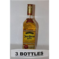 3 BOTTLES OF JOSE CUERVO ESPECIAL TEQUILA GOLD