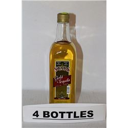 4 BOTTLES OF STARS GOLD TEQUILA